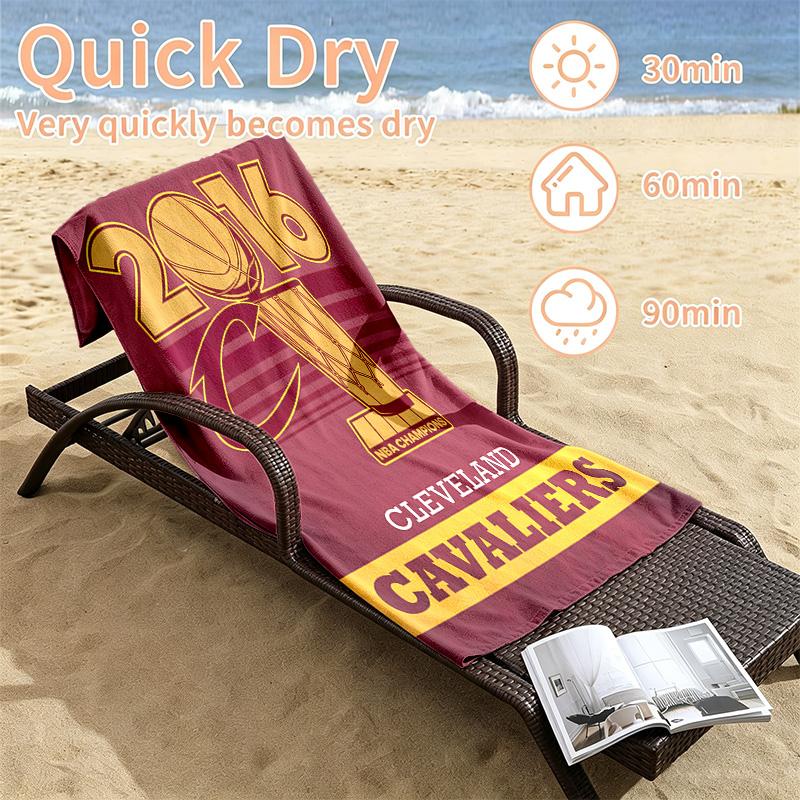 Cleveland Cavaliers Beach towels also serve as bath towels summer essential a musthave for the outdoors the beach and the pool