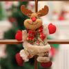 Аксессуары для рождественской елки Рождественская маленькая кукла Танцующий старик Снеговик Олень Медведь Тканевая кукла Маленькая подвеска