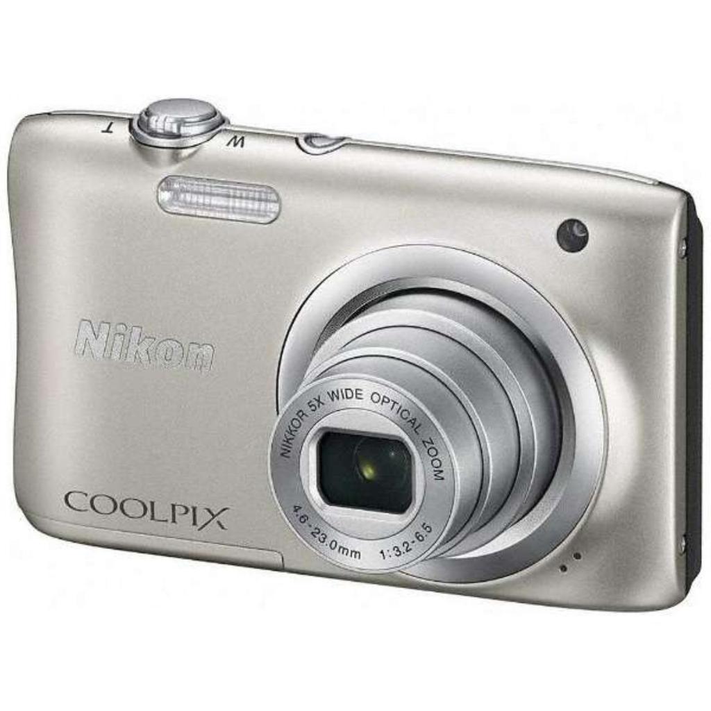 [Refurbished] Nikon Digital Camera COOLPIX A100 5x Optical Zoom, 20.05 Megapixels, Silver, A100SL