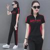 2024 Summer Korean-Style Women's Trendy Slim-Fit Running Suits - Casual, Stylish Two-Piece Fashion Set