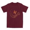 Lando Norris 4 Logo T Shirts for Men Pure Cotton Vintage T-Shirt Crewneck Auto Racing Tees Short Sleeve Clothing Gift Idea