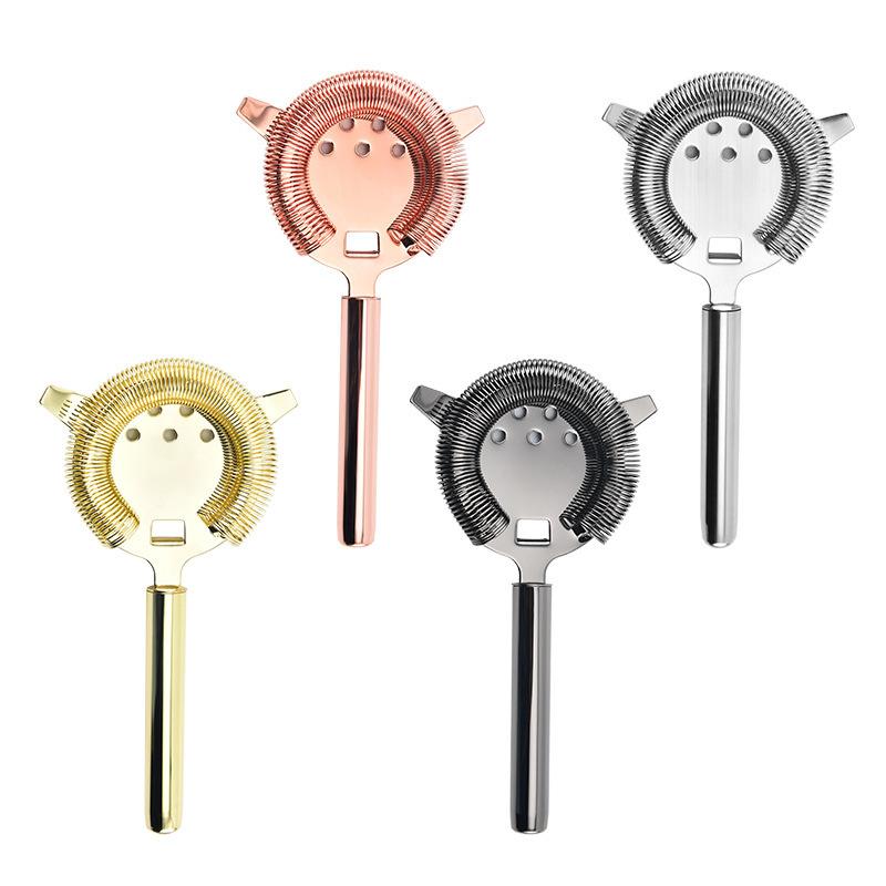 Коктейльный пружинный стрейнер из нержавеющей стали, барный шейкер, фильтр для льда, смешанные напитки, профессиональные инструменты для бармена, аксессуары