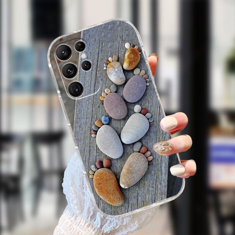 Прозрачный чехол для Samsung S25 S24 S23 S22 Ultra 5G Прозрачный Мягкий ТПУ Силиконовый Чехол для Телефона для Galaxy S22 5G Защитные Fundas