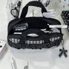 Handheld Pencil Case Plaid Polka Dot Stationery Bag Aesthetic Stationery Organizer  Students