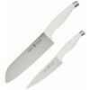 Henckels "HI Style Santoku / Petty 2pcs Set White Made In Japan" Santoku Small Sword Knife Set Stainless Steel Gift Dishwasher Safe Made In Seki City,