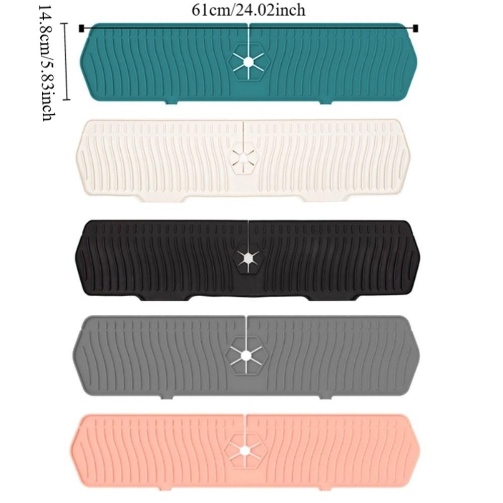 Foldable Sink Faucet Mat Non-Slip Faucet Drain Pad Kitchen Silicone Faucet Mat Washbasin