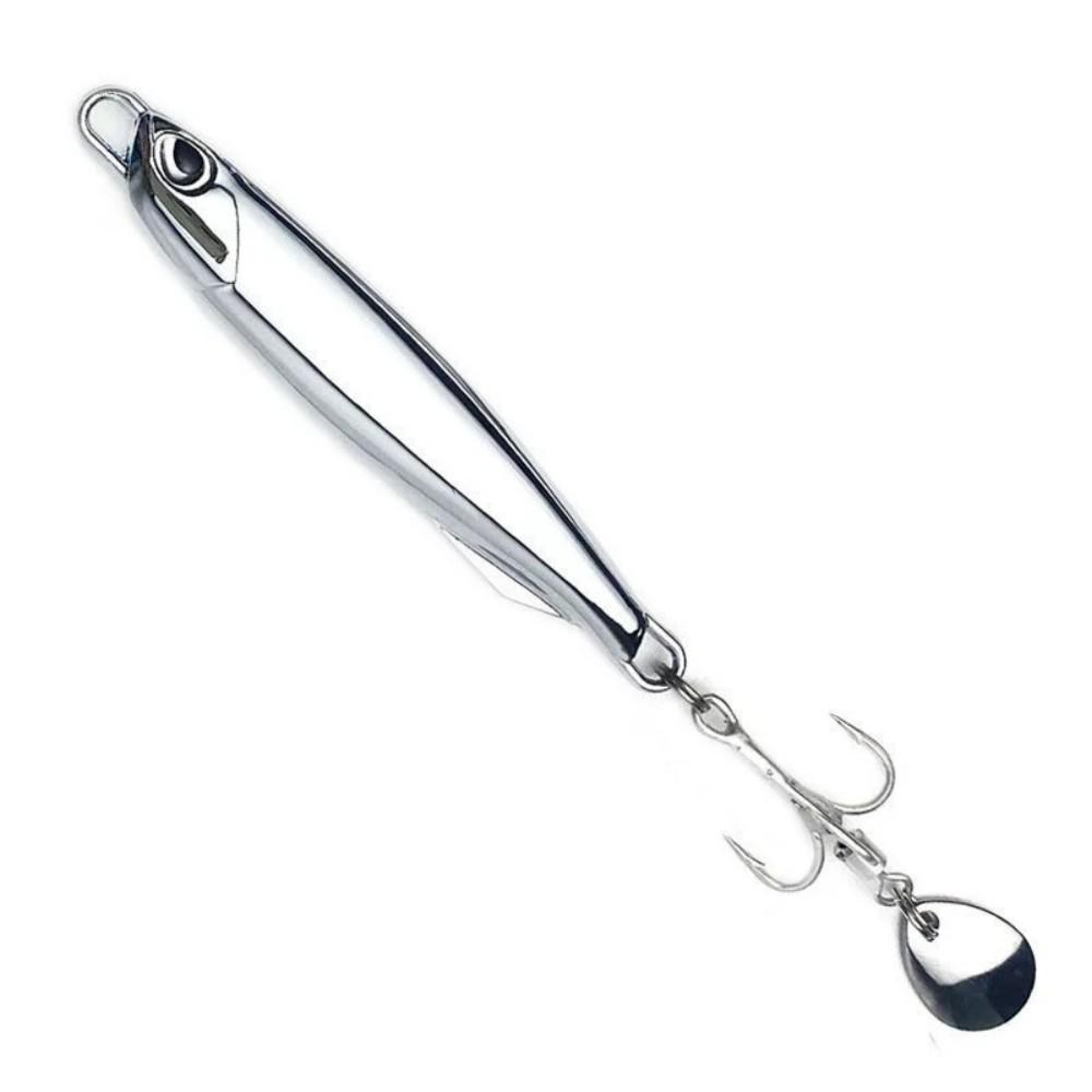 Японская приманка-карандаш из цинкового сплава DUO с дальним забросом — реалистичные 3D-глаза, поворотные тройники и зеркальное гальваническое покрытие для ловли окуня/щуки/морской рыбалки | J03