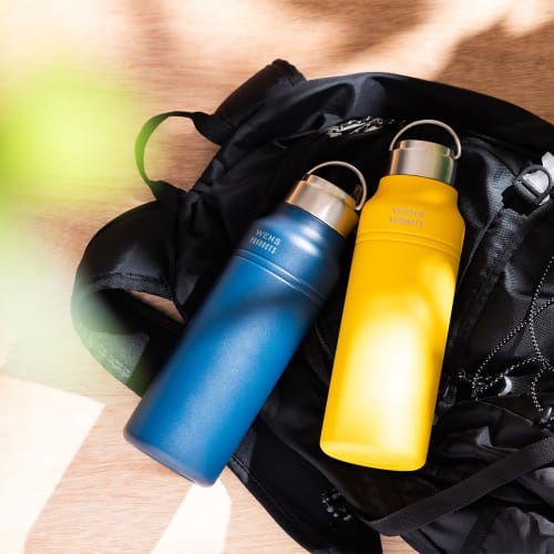 Atlas Water Bottle, 1000ml (1.0 Liter), 1.0L, Vacuum Insulated, Stainless Steel, Lightweight, Direct Drinking, Easy To Clean, Outdoor, Hot Water, WENS