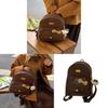 Hello Kitty Cartoon Leopard Print Pu Backpack With Padded Straps For Casual Day Use