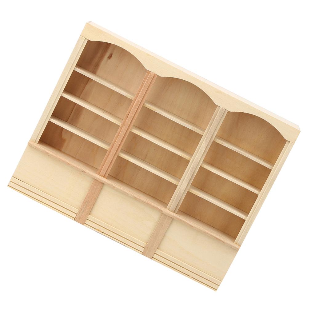 1:12 кукольных миниатюрных смоделированных книжных шкафов, мини-модель мебели, игрушка, аксессуар, цвет дерева