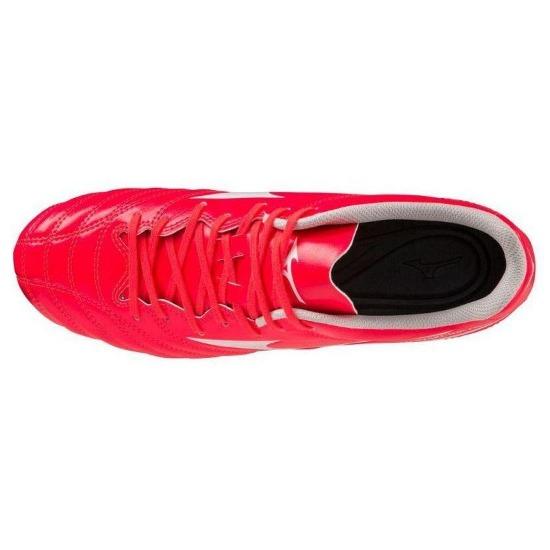 Mizuno Monarcida Neo 2 Круглый носок Шнуровка AG (Резиновые короткие шипы) Нескользящие Прочные Футбольные Бутсы Мужские Футбольные Бутсы Красно-Белые P1GA232664