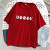 Record The Process Of Lunar Eclipse Female Tshirt Street Casual T Shirt Oversize Soft Streetwear O-Neck T Shirt Women
