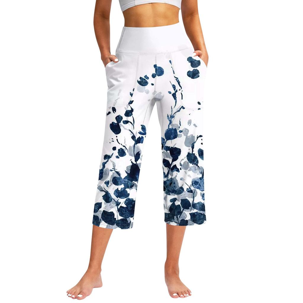 Женские повседневные брюки с карманами и высокой талией, спортивные штаны Seven Pants