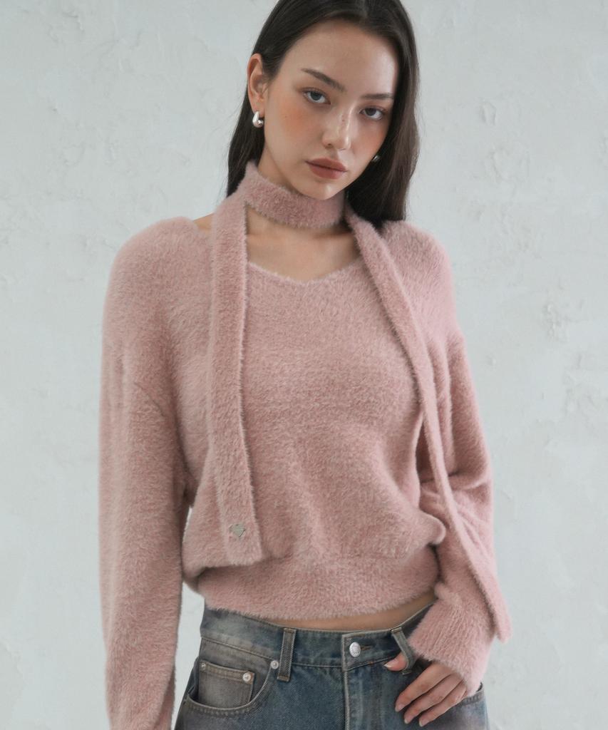 AVANDRESS Lily Muffler Set Knit - 5Col