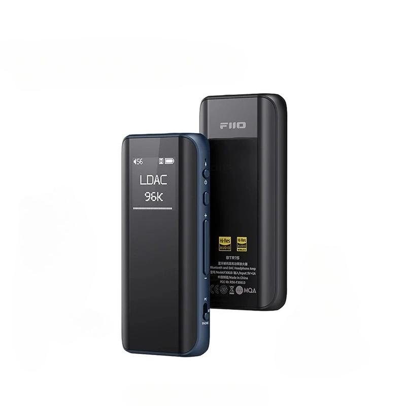 FiiO BTR15 Bluetooth 5.1 Receiver USB DAC AMP Hi-Res Headphone Amplifier 2* ES9219MQ DSD256 LDAC/aptX 3.5/4.4mm Output Hidizs