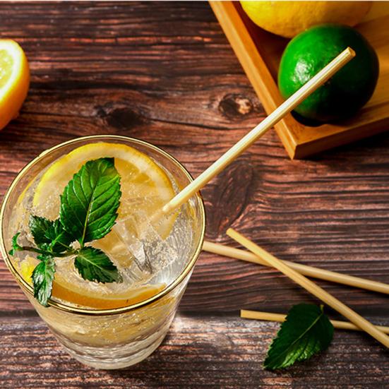 100 шт., биоразлагаемые одноразовые соломинки для бара и кухни, посуда для напитков