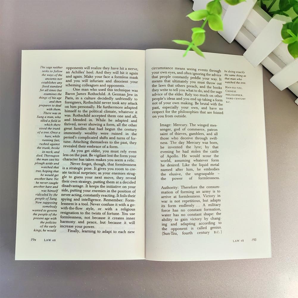 Краткие 48 законов власти Английская книга Роберта Грина Политическое лидерство Политическая философия Мотивационные книги для взрослых