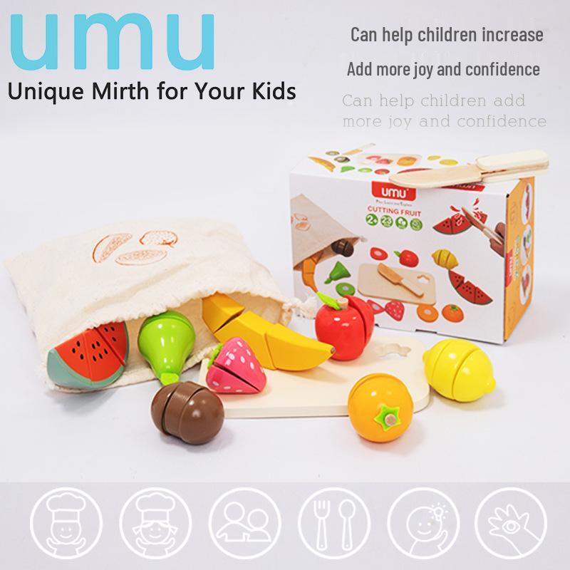 Серия игровых домиков UMU You Mu: Игровые наборы из имитации дерева - Посуда, Кухонная утварь, Сумки врача и для макияжа, а также игрушки для резки