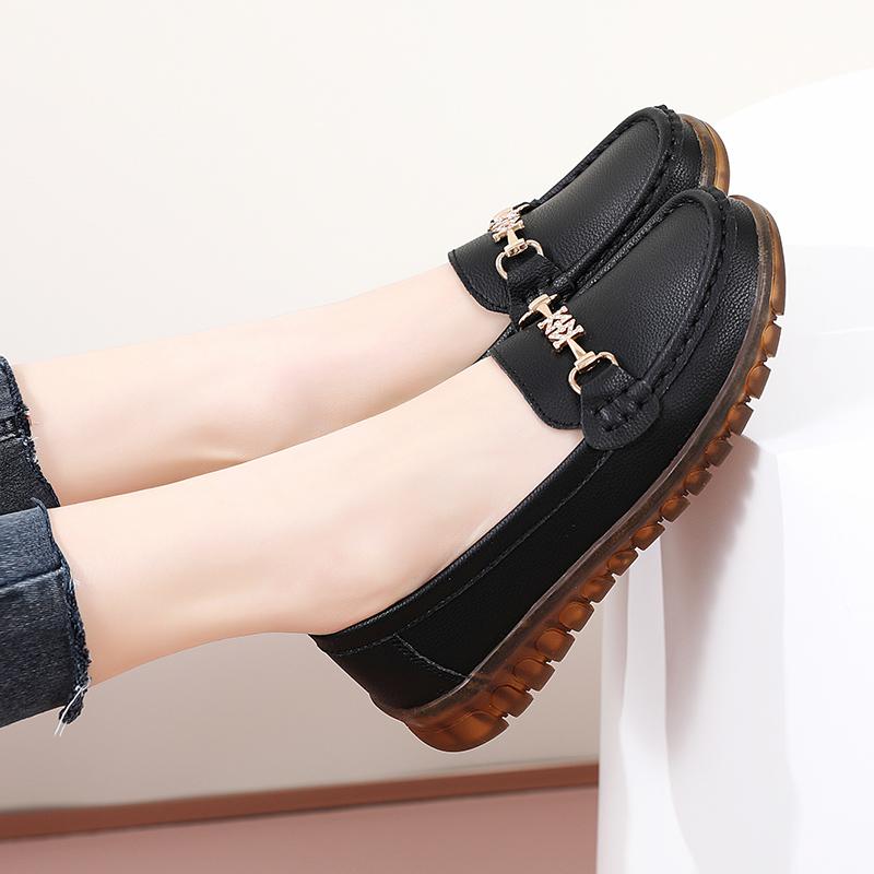 Модные женские повседневные дизайнерские туфли с круглым носком, плоские, нескользящие, легкие, удобные, для комплекта, лоферы, женские туфли-одиночки