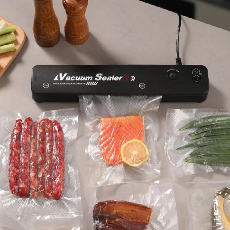 Kitchen Gadgets Food Vacuum Sealer Home Sealing Machine Food Storage Plastic Bags Sealer Portable Food Preservation Machine