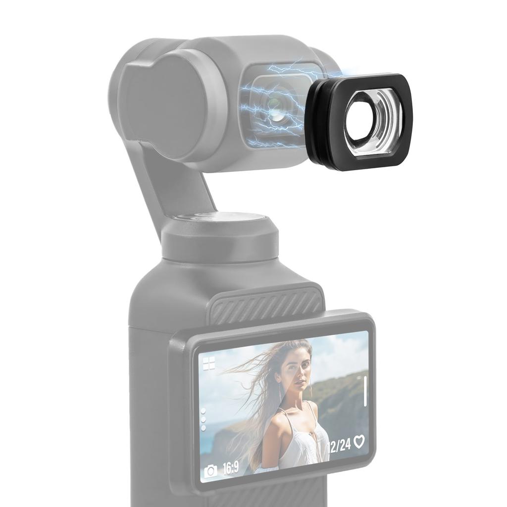 Широкоугольный объектив 112 градусов, увеличение 0,72X, магнитное крепление, замена внешнего объектива камеры для DJI