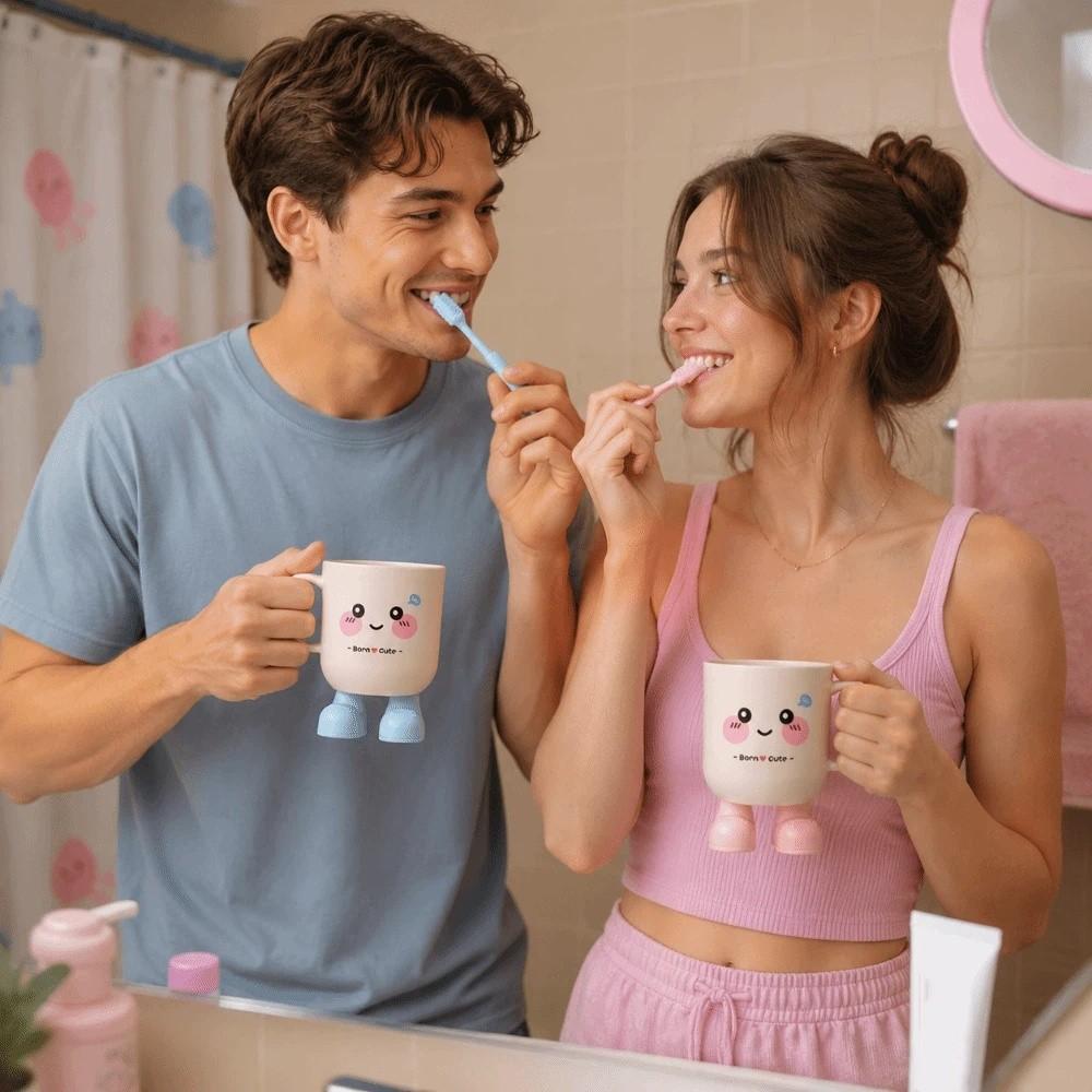 Lovely Mouthwash Cup PP Rinse Cup Student Couple Toothbrush Cup Home