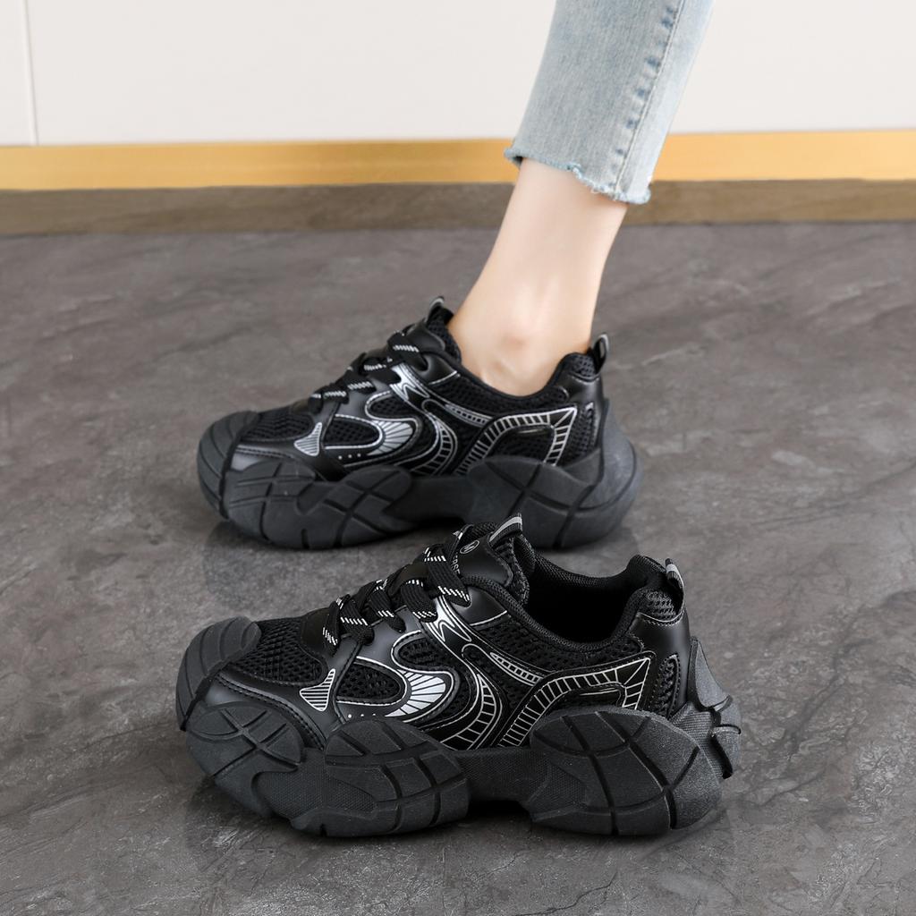 [Uncle Shoe] Octopus 2025 advanced mesh autumn sole women's shoes lightweight new non-slip dad shoes sports