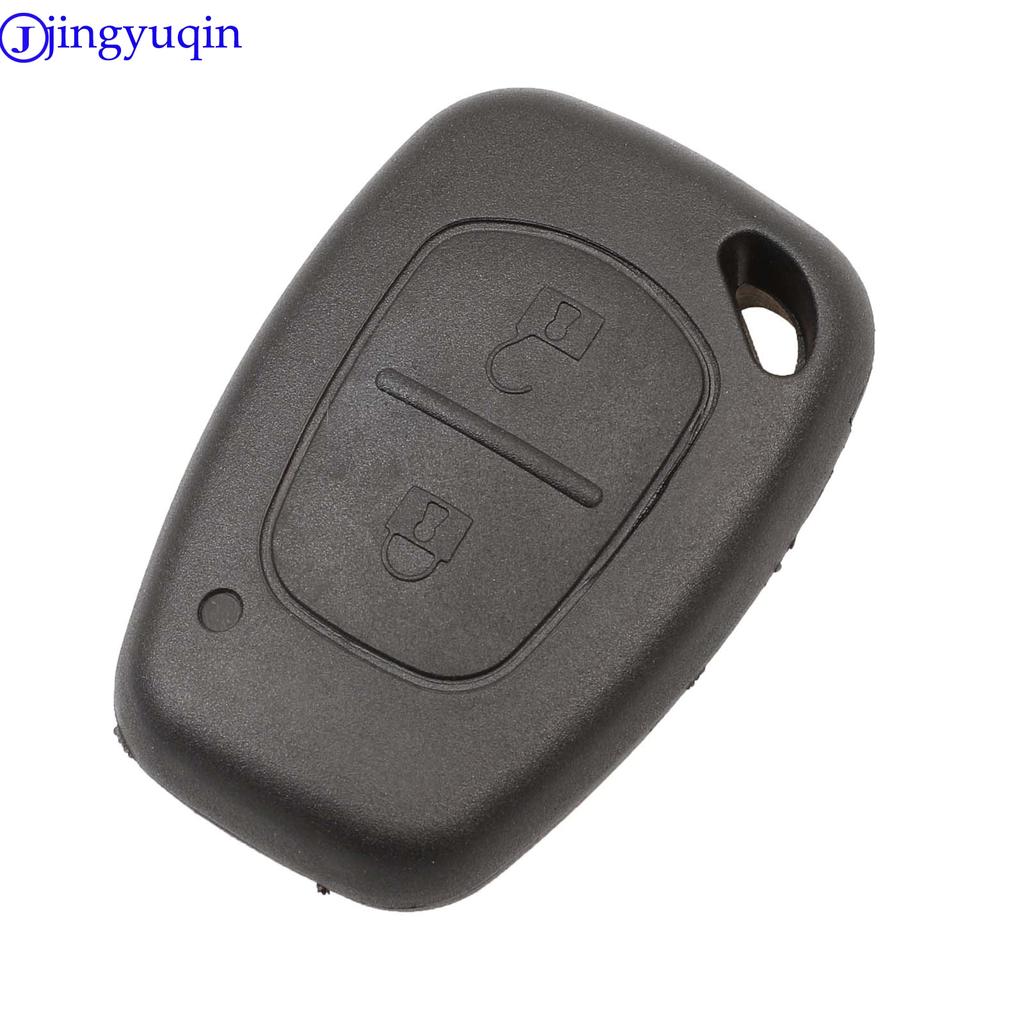 Jingyuqin 2 Button Remote Car Key Shell Cover Fob Case For Vauxhall/Opel Vivaro/ Renault Movano Trafic Renault Kangoo Blank