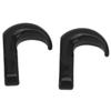 2Pcs RC Metal Bumper Trailer Hook Sickle Authentic Rescue Car Hook for Axial SCX24 1 24Black