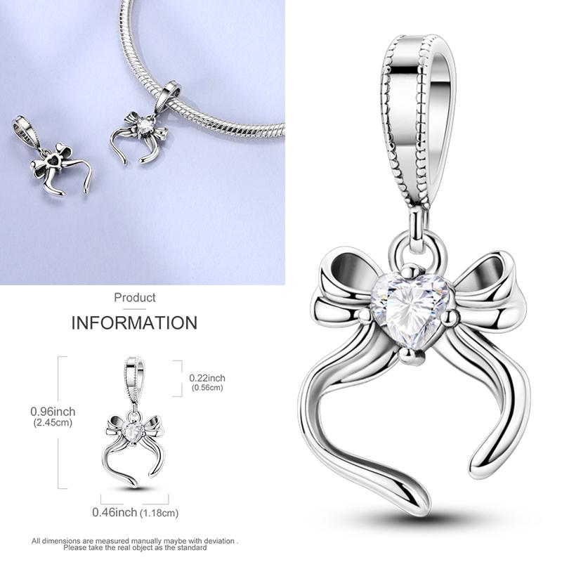 Charms Plata De Ley 925 Devil's Eye Infinity Eternal Symbol Dragonfly Positioning Buckle Charms Fit Women DIY Jewelry