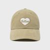 FALLETT Dot Heart Logo Typo Ball Cap Beige