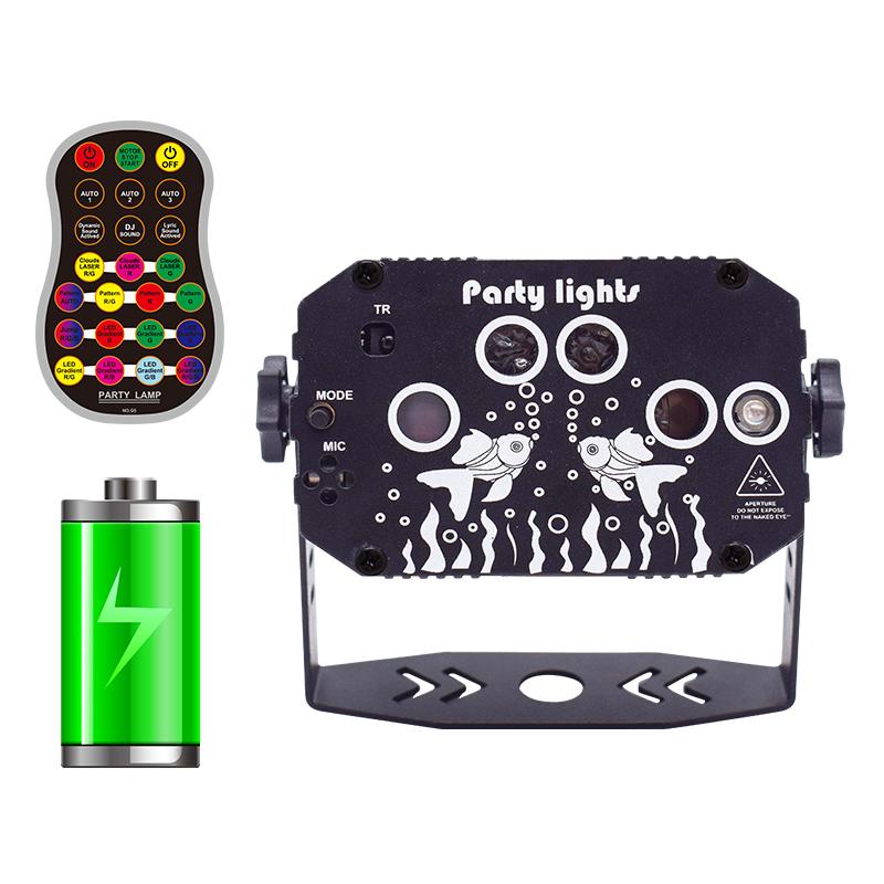 Светодиодный сценический светильник с рисунком Авроры, RGB лазерный проектор, лампа для диско-вечеринки, клуба, DJ-освещения