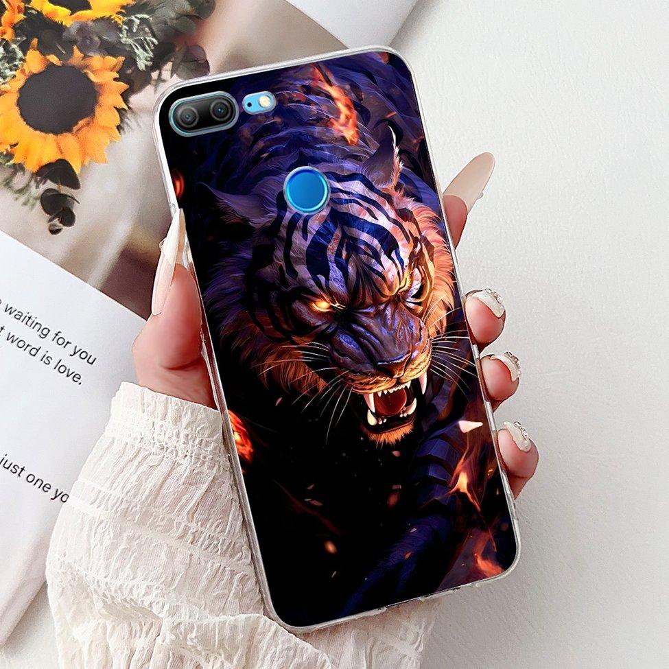 Прозрачный чехол для Honor 9 Lite Милый Кот Модные Цветы Смешная Расписная Задняя Крышка Для Чехла Телефона Honor 9Lite LLD-L21 LLD-L31 LLD-L11