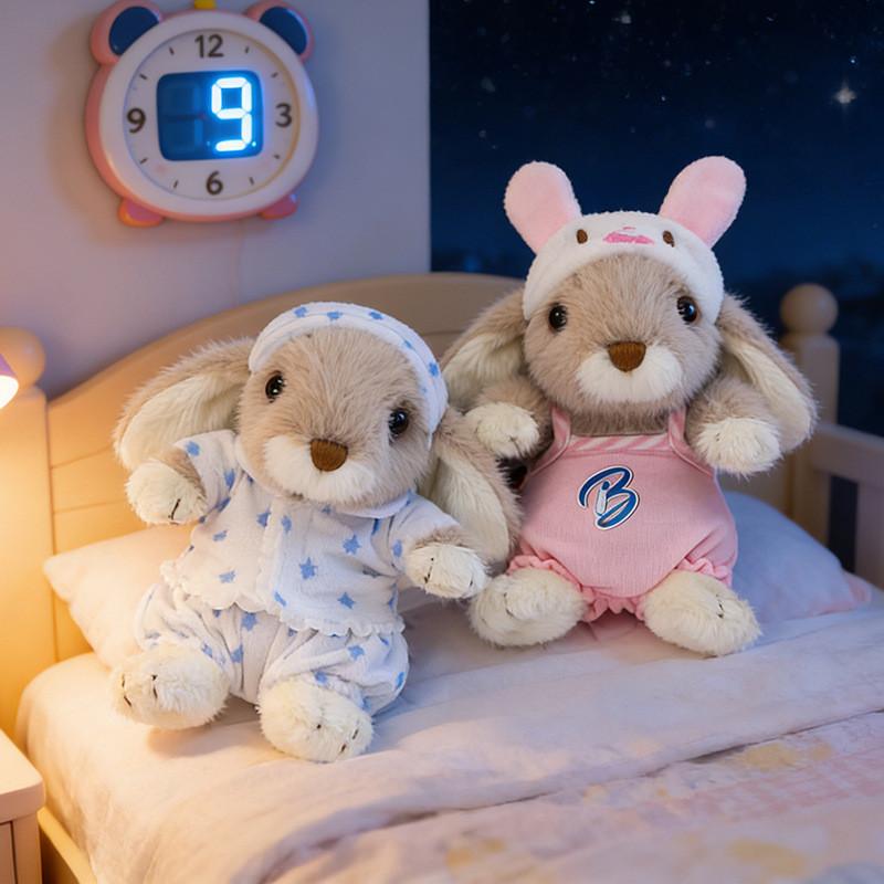 Plush Bunny Toy With Short Pile Plush For Kids Sleep Comfort And Relaxation