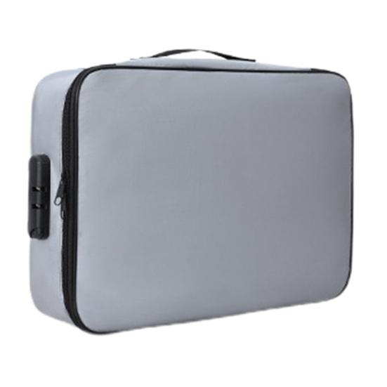 Огнестойкая сумка для документов с паролем, 3-слойный чехол для хранения файлов, водонепроницаемая застежка-молния, портативный дорожный чехол для ноутбука, сертификаты