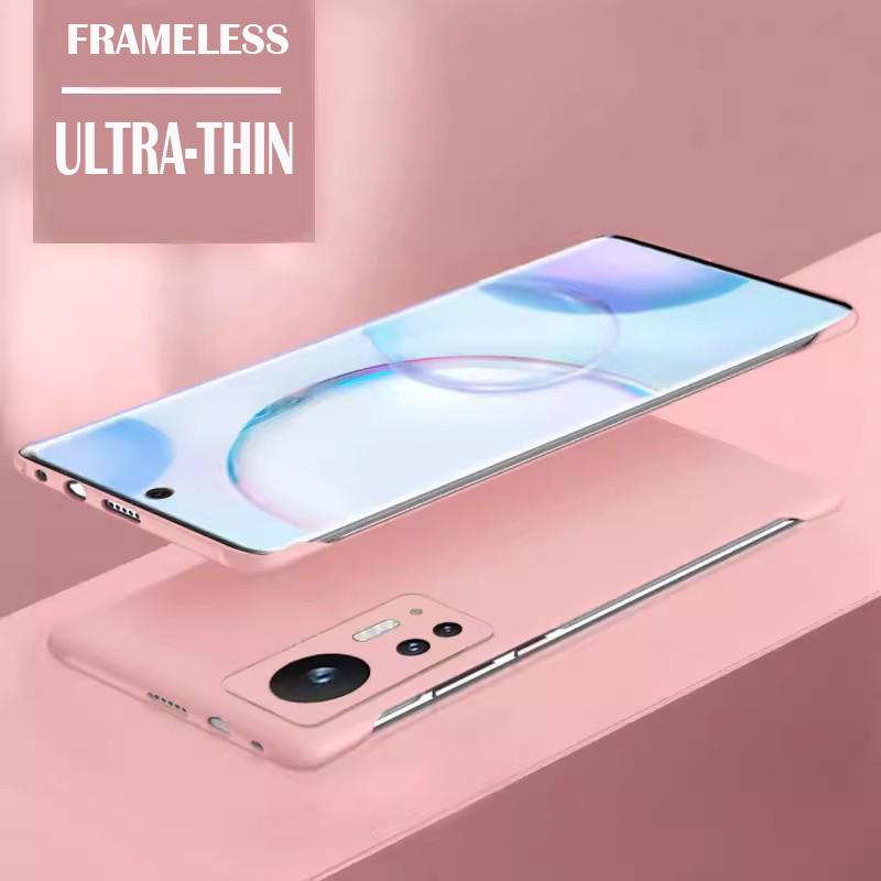 Безрамный тонкий матовый жесткий чехол-накладка из ПК для Xiaomi 12 12x 12s бамперные чехлы mi 12 Pro 12T противоударный чехол Fundas Coque