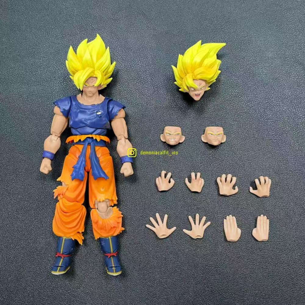 Demoniacal Fit Dragon Ball Z Пробуждение Ярости СОН ГОКУ 14,5 см ПВХ Аниме Фигурки Действия Модель Игрушки