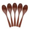 Miyamoto Sangyo Renge Cutlery Set, Break-Resistant, Dishwasher-Safe Woodgrain Spoons (Set of 5)
