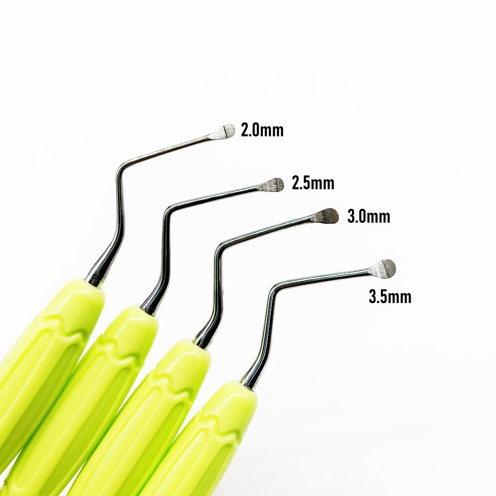 Высококачественная ручка для стоматологического скалера Ложка для чистки зубов Экскаватор Инструменты для реставрации Высококачественный инструмент-ложка с длинным наконечником