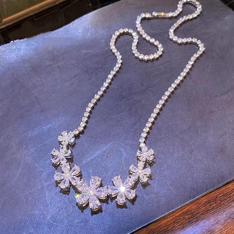 Sace Gems Классический медный сплав Циркон женский кулон ожерелье модный подарок