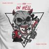 Horror Skull T Shirt Hell Is Here Make Some Noise Creepy Gothic Vintage Washed Soft Top For Everyday Wear Casual Homme