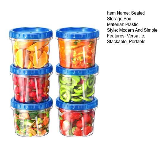 Контейнеры для хранения продуктов Штабелируемый герметичный ящик для хранения с закручивающейся крышкой Не содержат БФА