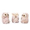 3pcs/sets Cute Owl Ornaments Wine Cabinet Living Room Desk Home Desk Decoration Resin Crafts 2024 New Decorative Figurines