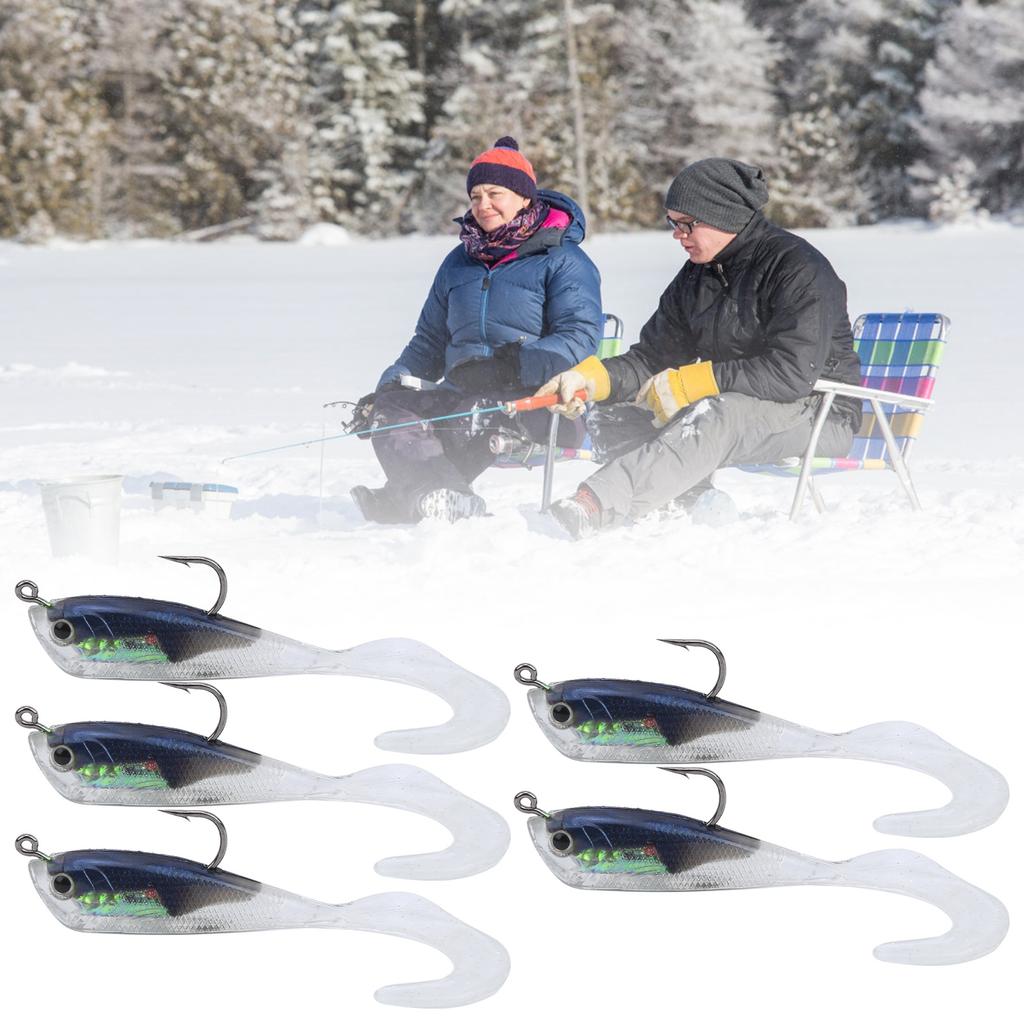 Зимняя приманка для подледной рыбалки, искусственная имитация, дальний заброс, рыболовные снасти с крючком №3