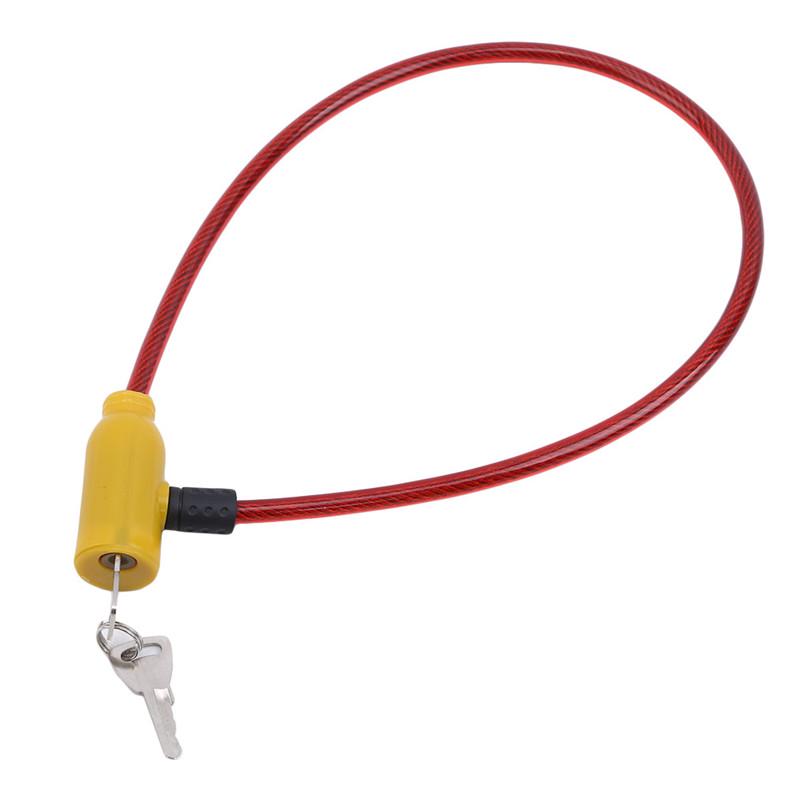 Bicycle Safety Lock Metal Universal Anti-Theft Bicycle Lock Motorcycle Wire Lock Safety Cable With Keys Outdoor Bike Supplies