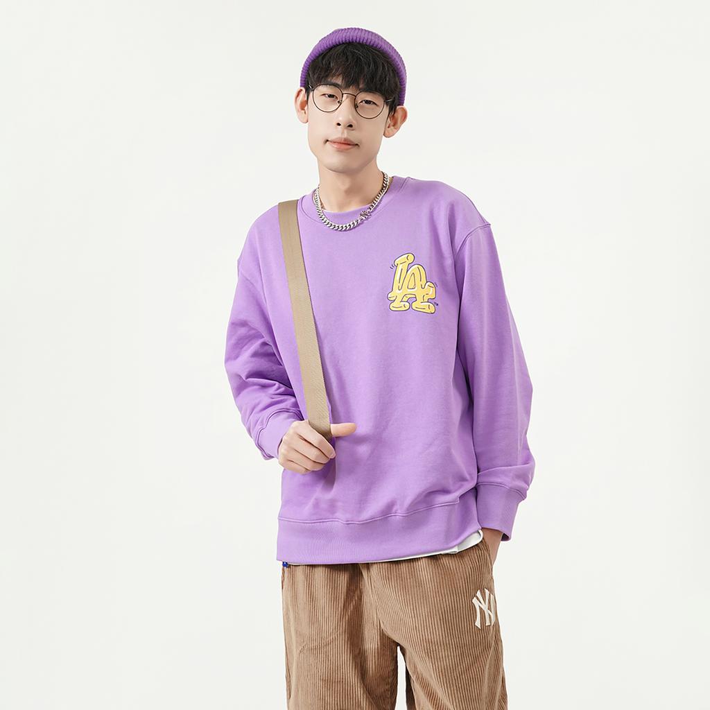 Новый свитшот MLB Los Angeles Dodgers LIKE Унисекс Фиолетовый 3AMTL0221-07PPN