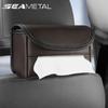 Car Tissue Holder Interior Auto Seat Headrest Tissue Box Universal Paper Towel Bag Hanging Seat Back Auto Accessories