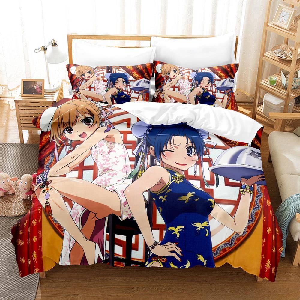 Комплект постельного белья Toradora Single Twin Full Queen King Size Bed Set Adult Kids Bedroom Duvet Cover Sets 3D Print Anime Bed Sets
