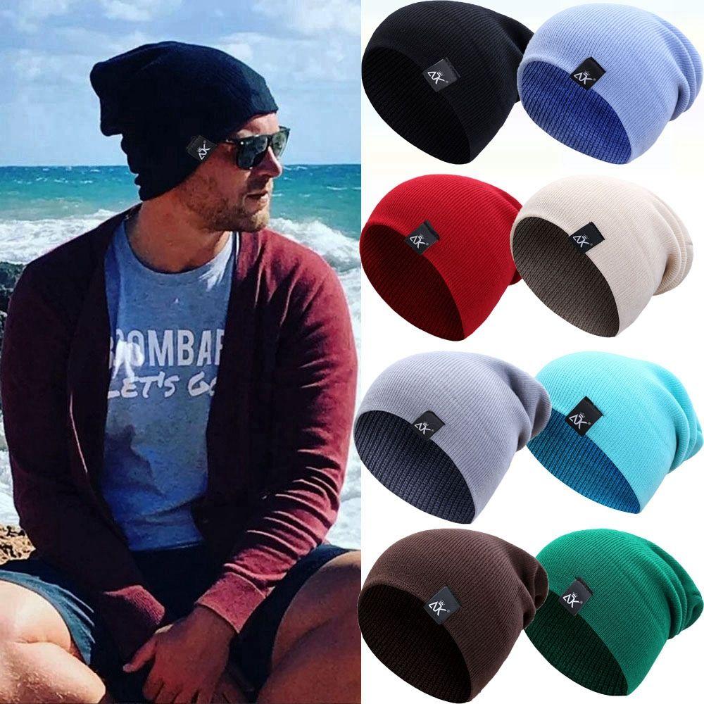 Женская повседневная кепка, однотонная, симпатичная, зимняя, осенняя, вязаная, шапка-бини, теплая, женская, шапка-бини