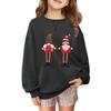 Children's Fashionable Casual Long-sleeved Loose Christmas Print Pullover Sweatshirt